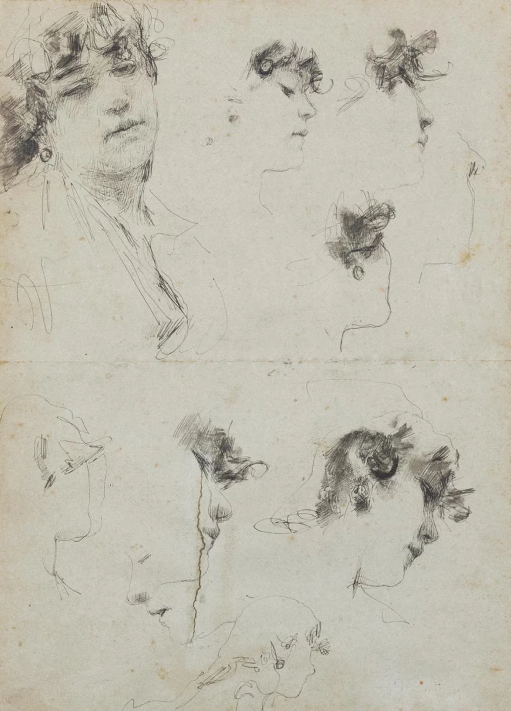 Francesco Paolo Michetti - 199, Studio di figura femminile